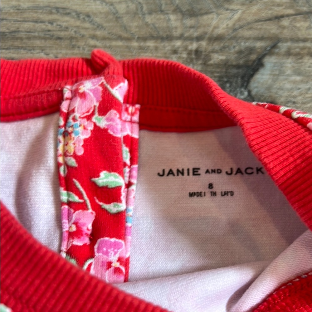Janie and Jack Floral Sweatshirt Top - Picture 3 of 4